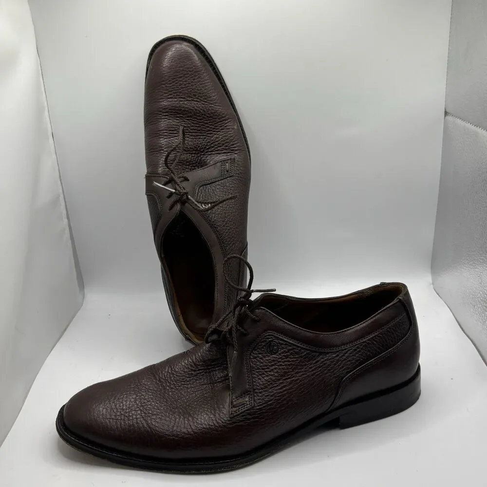 Franco Cuadra Shoes Mens 26 1/2 (US 8.5) Brown Leather Designer Derby Casual